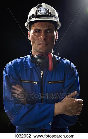 A coal miner with his arms crossed, portrait, waist up View Large Photo Image Stock Image - A coal miner with his arms crossed, portrait, waist up. Fotosearch