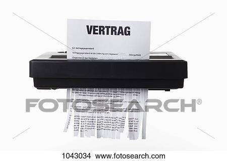 A German employment contract being shredded in a paper shredder View Large Photo Image Picture - A German employment contract being shredded in a paper shredder. Fotosearch