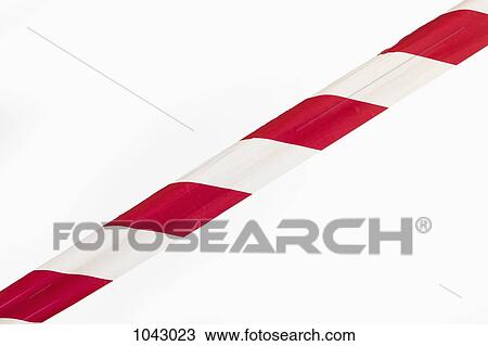 A single strip of red and white striped cordon tape View Large Photo Image Stock Image - A single strip of red and white striped cordon tape. Fotosearch