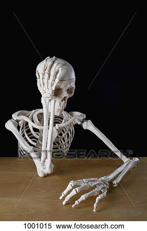 Stock Photography - A skeleton with problems. Fotosearch