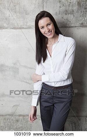 A smiling businesswoman View Large Photo Image Stock Photo - A smiling businesswoman. Fotosearch