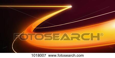 A straight line which turns into a curved line View Large Illustration Stock Illustration - A straight line which turns into a curved line. Fotosearch