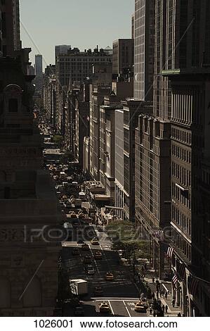 A street in Manhattan, high angle view View Large Photo Image Stock Image - A street in Manhattan, high angle view. Fotosearch