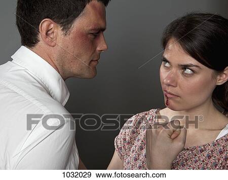 A woman and man fighting View Large Photo Image Stock Photo - A woman and man fighting. Fotosearch