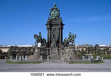Austria, Vienna, Maria Theresa statue under a clear blue sky View Large Photo Image Stock Image - Austria, Vienna, Maria Theresa statue under a clear blue sky. Fotosearch