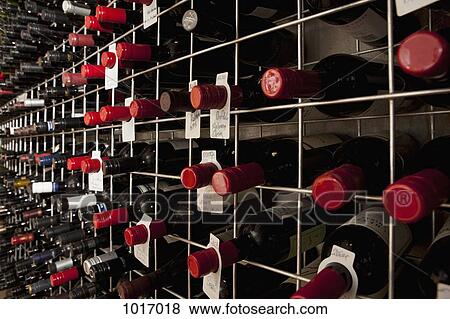 Bottles of wine in a cellar View Large Photo Image Stock Photo - Bottles of wine in a cellar. Fotosearch