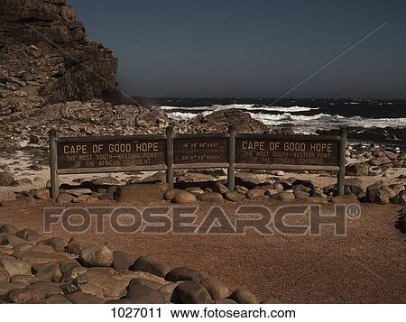 Cape of Good Hope sign on the beach View Large Photo Image Stock Image - Cape of Good Hope sign on the beach. Fotosearch