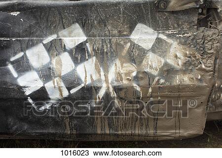 Checkered flags on sports car. View Large Photo Image Stock Image - Checkered flags on sports car.. Fotosearch