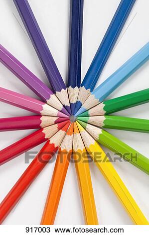 Circle pattern of colored pencils View Large Photo Image Stock Image - Circle pattern of colored pencils. Fotosearch