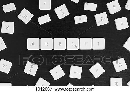 Computer keys spelling the German word for work, ARBEIT View Large Photo Image Stock Photo - Computer keys spelling the German word for work, ARBEIT. Fotosearch