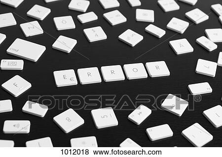 Computer keys spelling the word ERROR View Large Photo Image Stock Photo - Computer keys spelling the word ERROR. Fotosearch