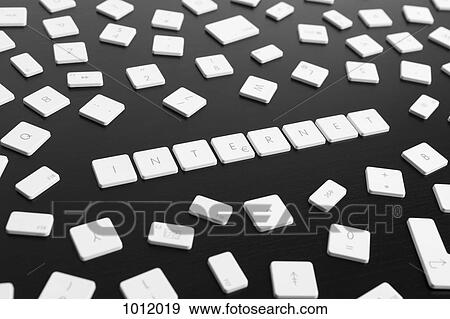 Computer keys spelling the word INTERNET View Large Photo Image Stock Photo - Computer keys spelling the word INTERNET. Fotosearch