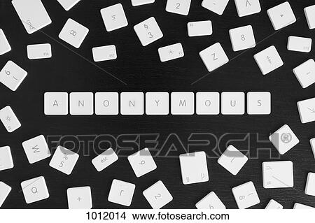 Computer keys spelling the word ANONYMOUS View Large Photo Image Picture - Computer keys spelling the word ANONYMOUS. Fotosearch