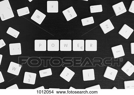 Computer keys spelling the word POWER View Large Photo Image Picture - Computer keys spelling the word POWER. Fotosearch