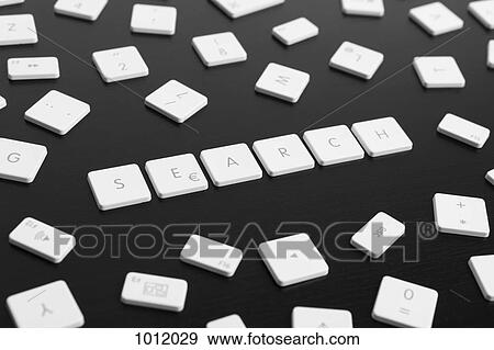 Computer keys spelling the word SEARCH View Large Photo Image Stock Photo - Computer keys spelling the word SEARCH. Fotosearch