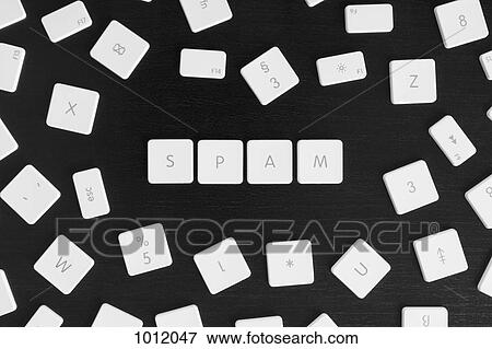 Computer keys spelling the word SPAM View Large Photo Image Stock Photo - Computer keys spelling the word SPAM. Fotosearch