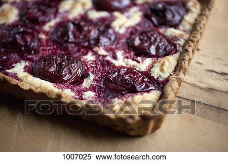 Detail of a cherry tart View Large Photo Image Stock Photography - Detail of a cherry tart. Fotosearch