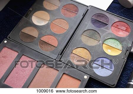 Detail of a make-up palette View Large Photo Image Stock Photograph - Detail of a make-up palette. Fotosearch