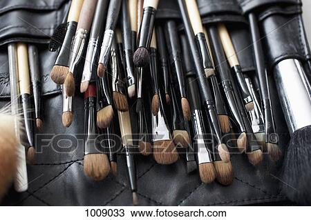 Detail of a professional make-up brush set View Large Photo Image Stock Image - Detail of a professional make-up brush set. Fotosearch