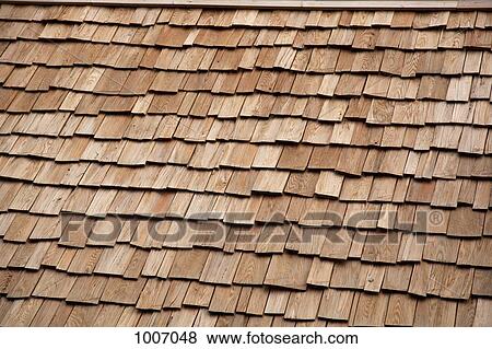 Stock Photo - Detail of a wooden roof. Fotosearch