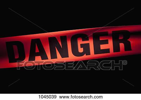 Detail of DANGER cordon tape View Large Photo Image Stock Photo - Detail of DANGER cordon tape. Fotosearch
