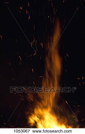 Detail of flames of a fire View Large Photo Image Stock Photo - Detail of flames of a fire. Fotosearch