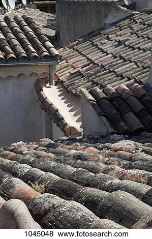 Detail of tiled roofs View Large Photo Image Stock Photo - Detail of tiled roofs. Fotosearch