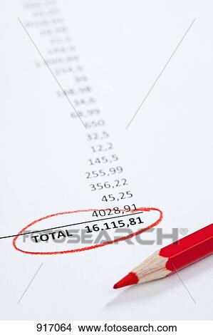 Invoice total View Large Photo Image Picture - Invoice total. Fotosearch
