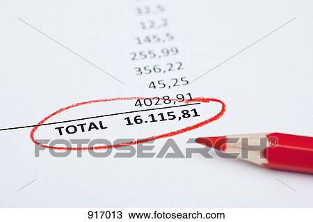 Invoice total View Large Photo Image Stock Image - Invoice total. Fotosearch