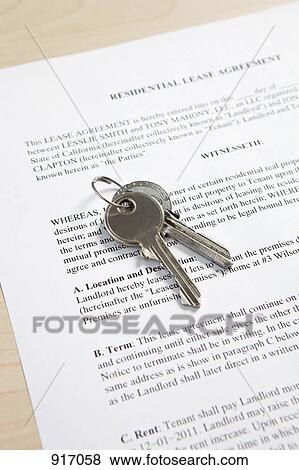 Keys and Lease View Large Photo Image Stock Photo - Keys and Lease. Fotosearch