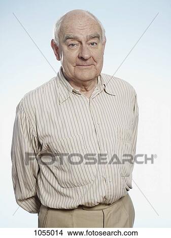 Profile of a quite content senior man View Large Photo Image Picture - Profile of a quite content senior man. Fotosearch