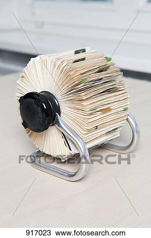 Rotary card file View Large Photo Image Stock Image - Rotary card file. Fotosearch