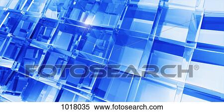 Stock Illustration - Rows of cubes. Fotosearch