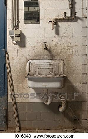 Rusty old washroom. View Large Photo Image Stock Image - Rusty old washroom.. Fotosearch
