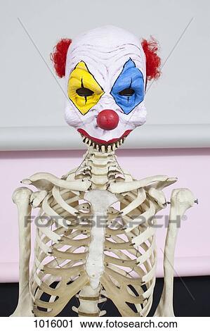 Skeleton clown. View Large Illustration Clip Art - Skeleton clown.. Fotosearch