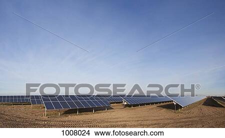 Solar panels in a field View Large Photo Image Picture - Solar panels in a field. Fotosearch