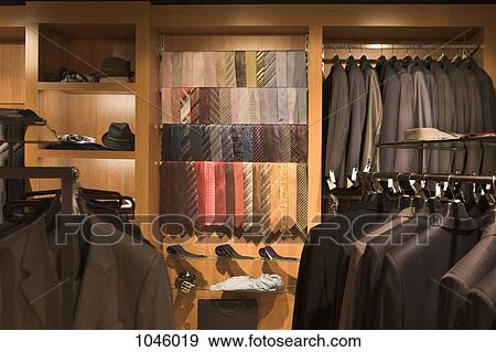 Ties on display in a menswear store View Large Photo Image Stock Photo - Ties on display in a menswear store. Fotosearch