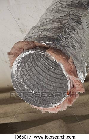 An open air duct pipe with insulation around it View Large Photo Image Stock Photo - An open air duct pipe with insulation around it. Fotosearch