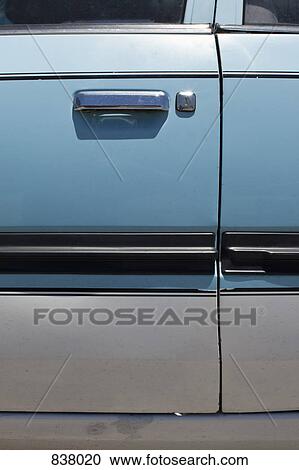 Close up of car door View Large Photo Image Stock Image - Close up of car door. Fotosearch