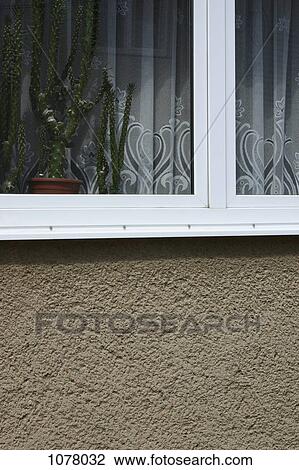 Detail of a window and wall of a building View Large Photo Image Stock Image - Detail of a window and wall of a building. Fotosearch