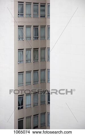 Picture - Detail of high-rise apartment buildings. Fotosearch