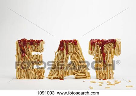 French fries molded to make the word FAT View Large Photo Image Stock Image - French fries molded to make the word FAT. Fotosearch