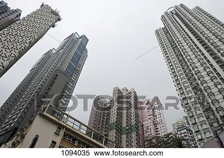 Hong Kong skyscrapers seen from below View Large Photo Image Stock Photography - Hong Kong skyscrapers seen from below. Fotosearch