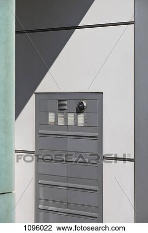 Letterboxes in wall View Large Photo Image Stock Image - Letterboxes in wall. Fotosearch