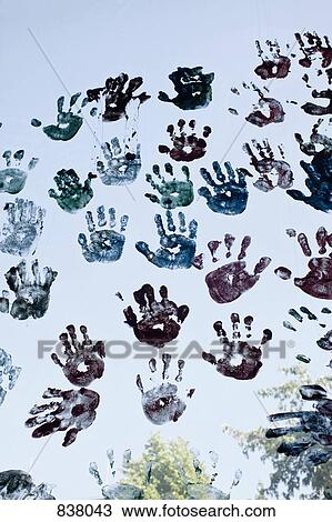 Multi colored hand prints View Large Photo Image Stock Image - Multi colored hand prints. Fotosearch