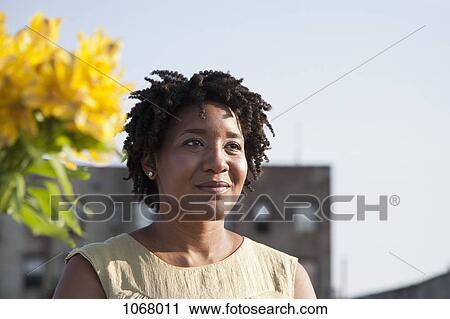 Stock Image - Portrait of a woman. Fotosearch