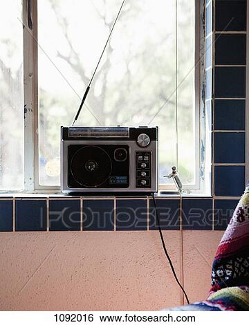 Radio on windowsill View Large Photo Image Stock Photograph - Radio on windowsill . Fotosearch