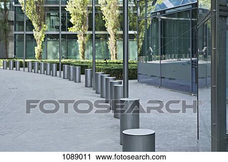 Stock Image - The facade of a modern building. Fotosearch
