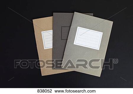 Three blank notebooks View Large Photo Image Stock Image - Three blank notebooks. Fotosearch
