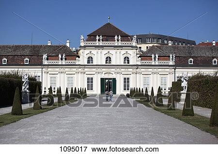 Tree lined walkway to the entrance of Lower Belvedere Palace, Vienna, Austria View Large Photo Image Stock Photo - Tree lined walkway to the entrance of Lower Belvedere Palace, Vienna, Austria. Fotosearch